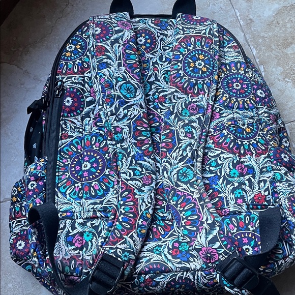 Vera Bradley Stained Glass Medallion Backpack - Black and Purple main image 6